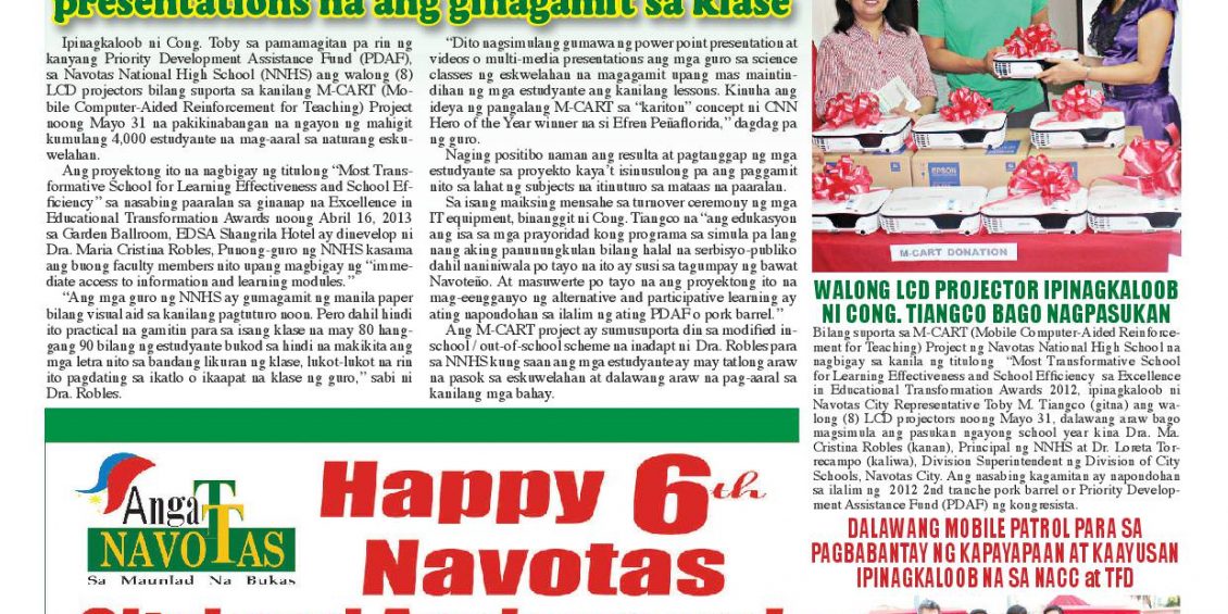 Navotas City Mayo Toby Tiangco