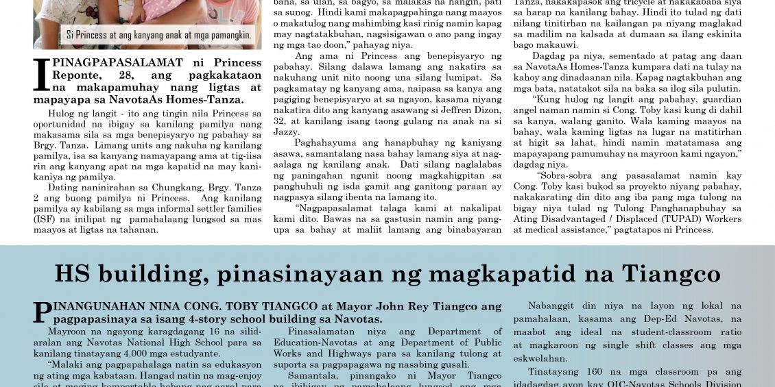 Navotas City Mayo Toby Tiangco